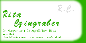 rita czingraber business card